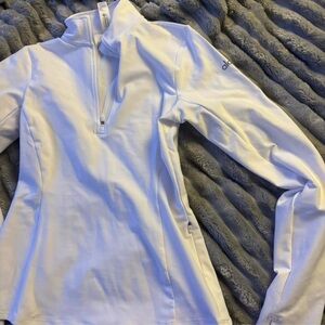ALO Yoga White Zip-Up Jacket